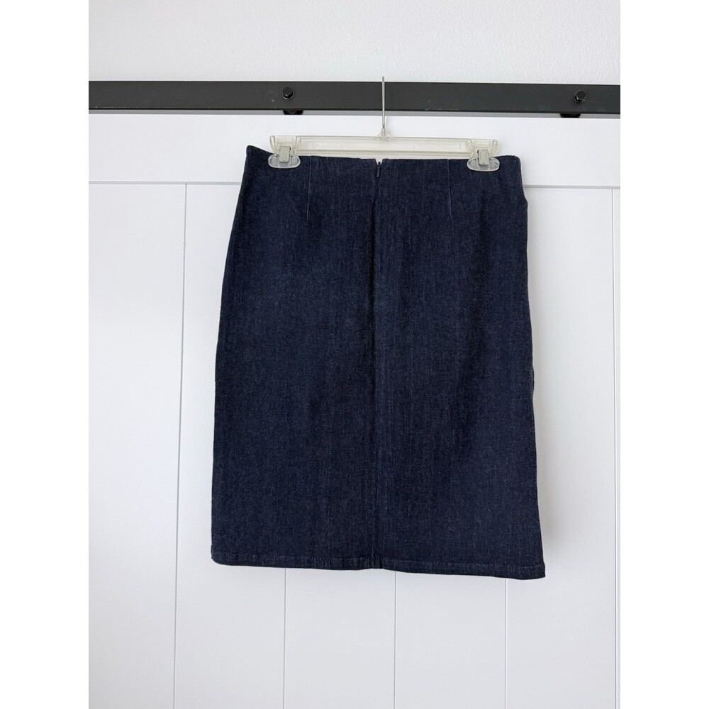 Archival Vivienne Tam Y2K Smocked Denim Skirt - Size 0 (Fits S 2) Vintage - Picture 11 of 11